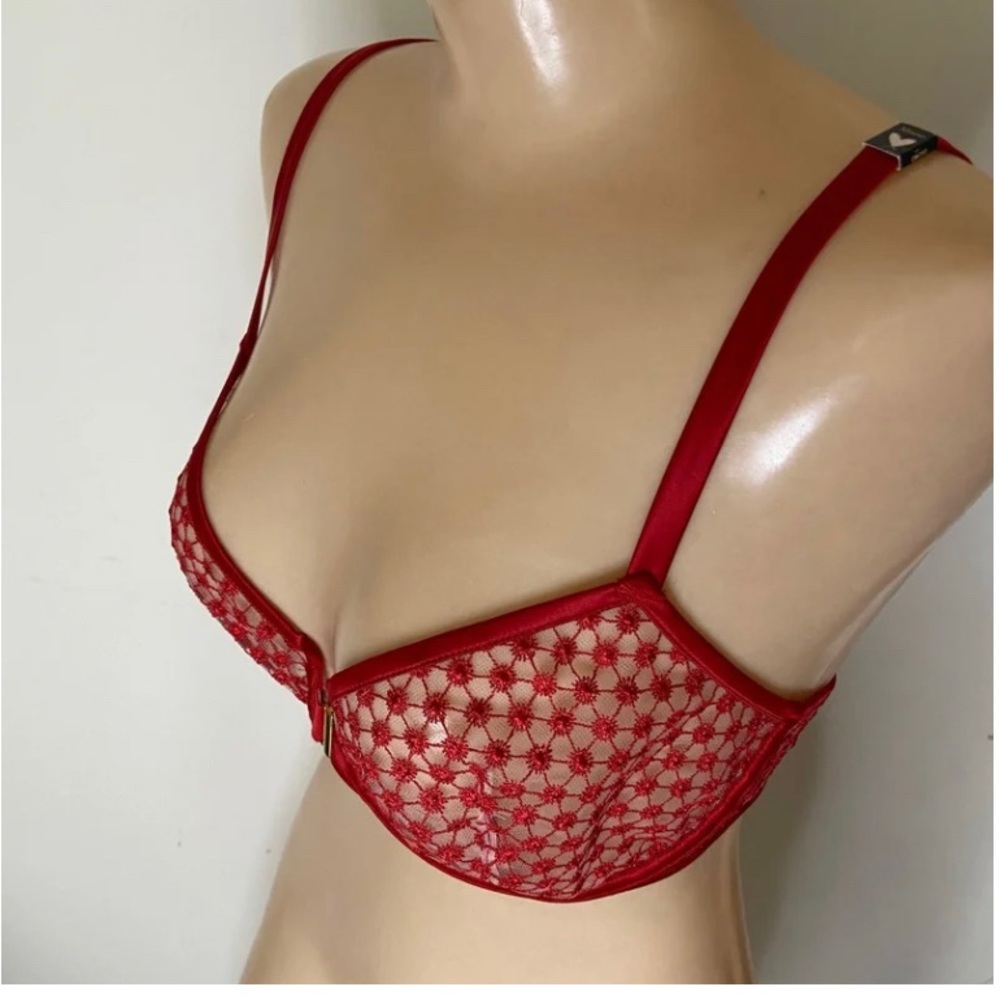 Victoria's Secret red Bra 32 DDD NEW with tags